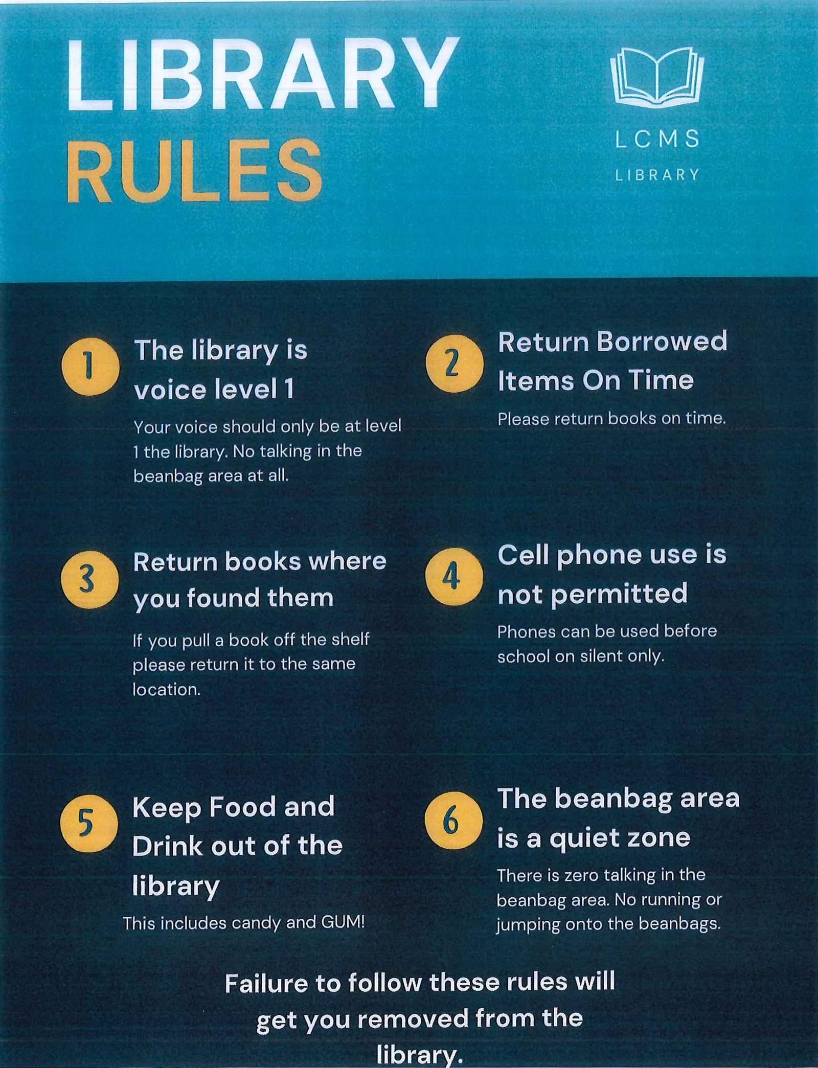 Library Rules 24-25
